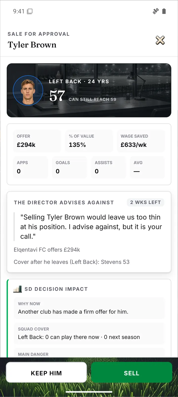 Owner transfer sign-off