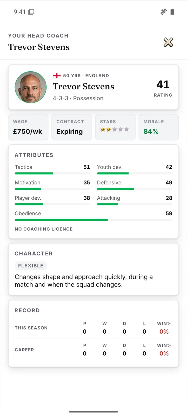 Coach character