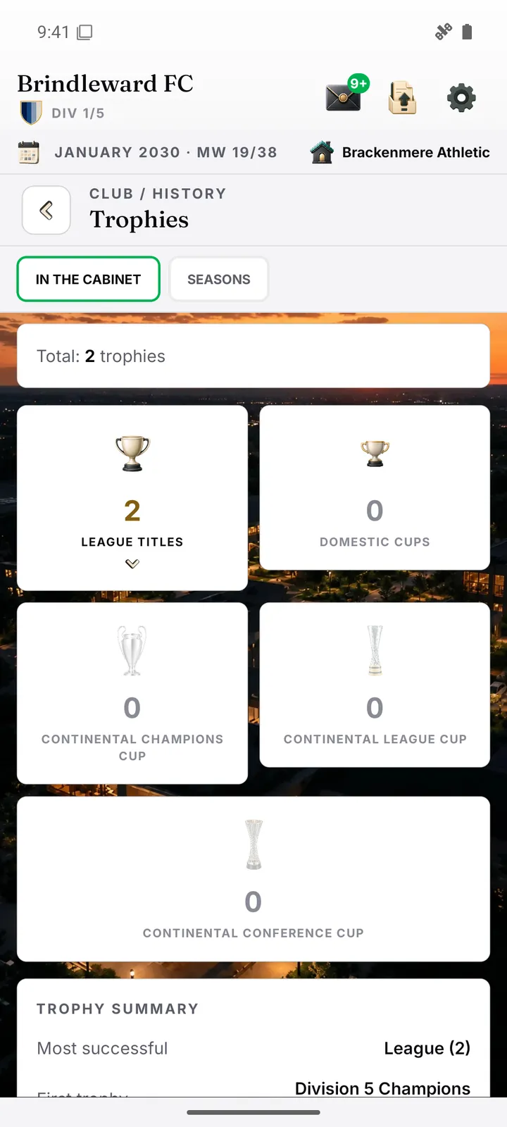 Trophy cabinet