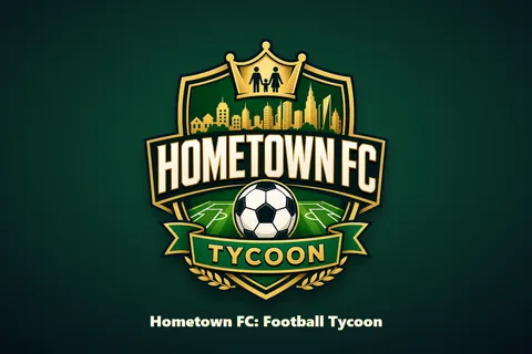 Hometown FC logo on a dark background